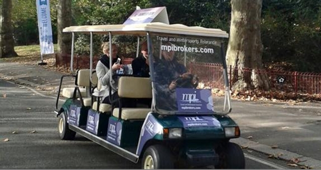 We offer showgoers a 'ski lift'